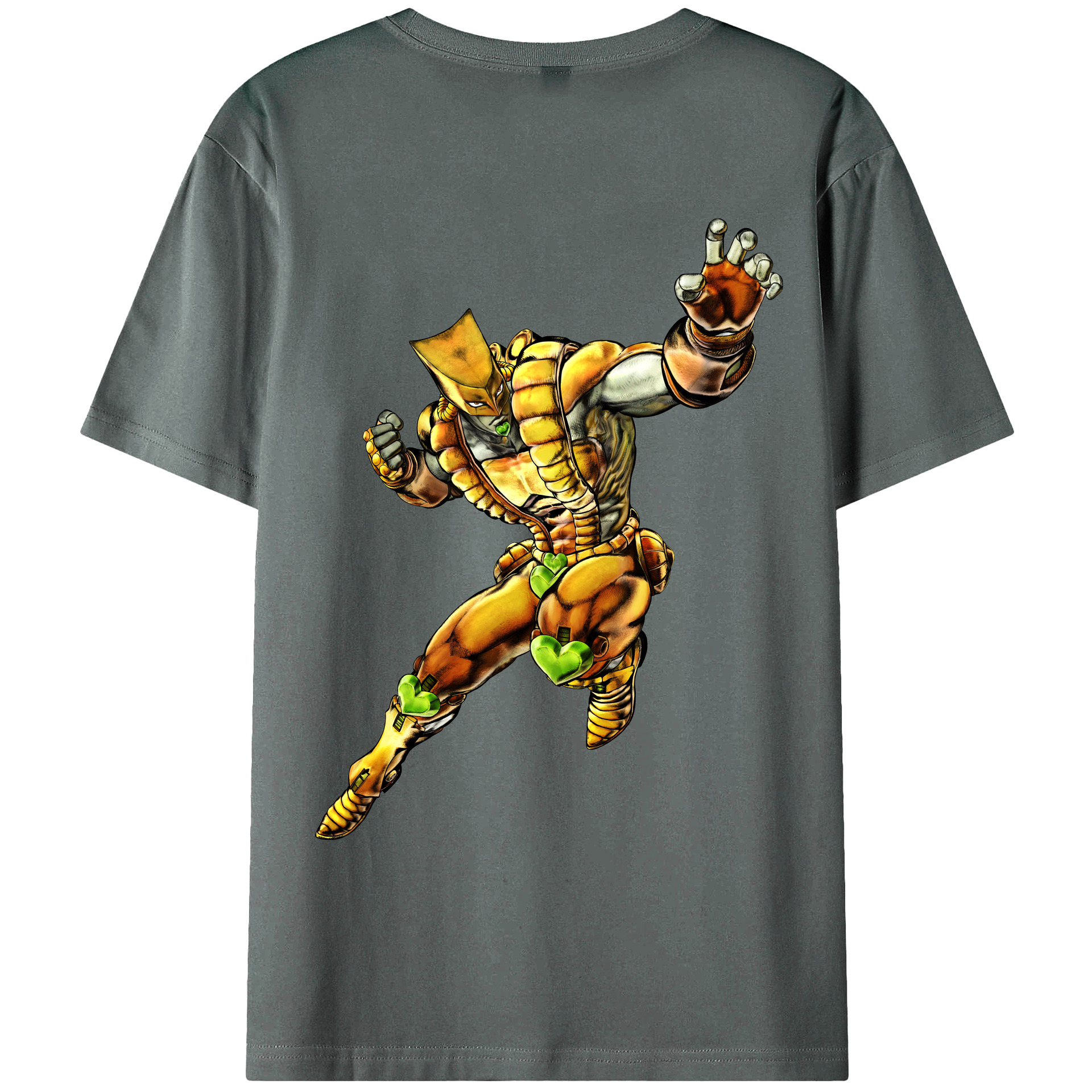 （画像用） ジョジョの奇妙な冒険 ディオ?ブランドー JoJo's Bizarre Adventure Dio Brando 綿100％ メンズ半袖Tシャツ（バックプリント） 通気性